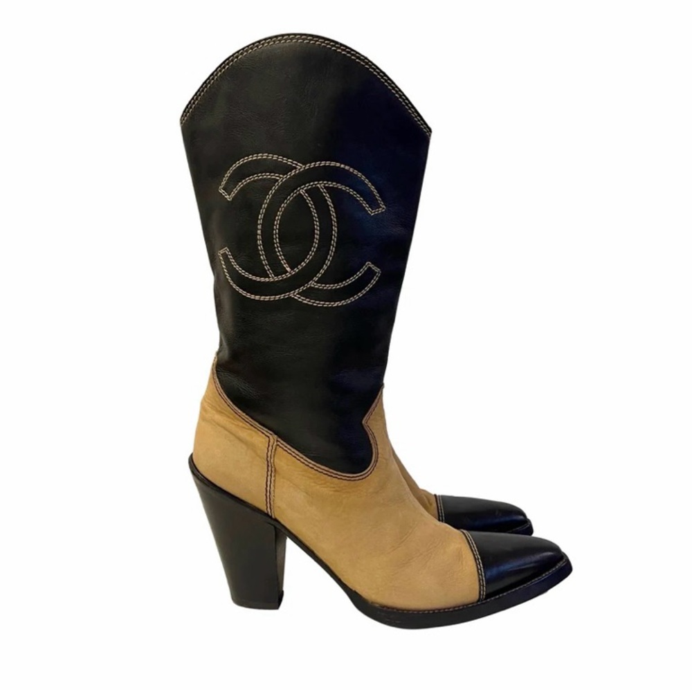 **ISO** Chanel Cowboy Western Boots (SZ: 37 or 37.5) Either Color